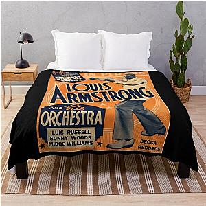 Louis Armstrong Vintage Throw Blanket