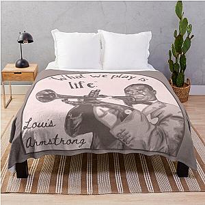 Louis Armstrong Portrait and Throw Blanket
