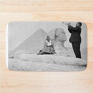 Louis Armstrong at the Sphinx and Egyptian Bath Mat