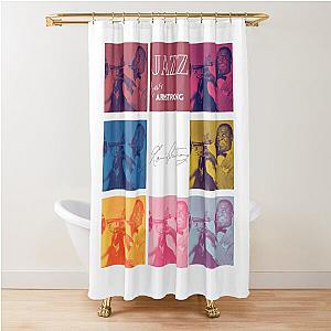 Jazz music legend Louis Armstrong Shower Curtain