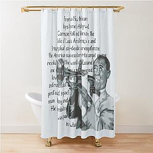 Louis Armstrong Portrait Shower Curtain