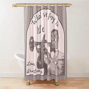 Louis Armstrong Portrait Shower Curtain