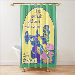 Louis Armstrong Portrait Shower Curtain
