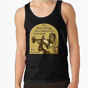Louis Armstrong Portrait and Quote Tank Top