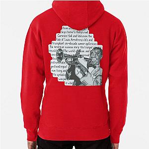 Louis Armstrong Portrait Pullover Hoodie