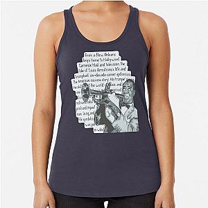 Louis Armstrong Portrait Racerback Tank Top