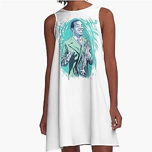 Louis Armstrong - An illustration by Paul Cemmick A line Dress