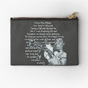 Louis Armstrong Portrait and Zipper Pouch