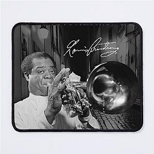 Louis Armstrong on a Sidewalk in Lisbon Mouse Pad
