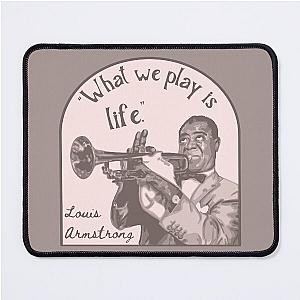 Louis Armstrong Portrait Mouse Pad
