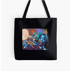 Louis Armstrong All Over Print Tote Bag