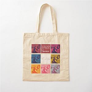 Jazz music legend - Louis Armstrong Cotton Tote Bag