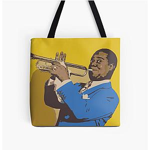 Louis Armstrong All Over Print Tote Bag