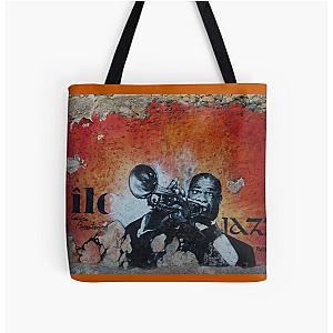 Graffiti Louis Armstrong Tote Bag