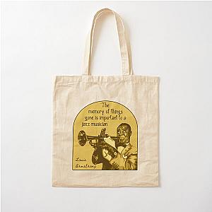 Louis Armstrong Portrait Cotton Tote Bag