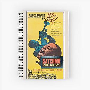 Louis Armstrong Vintage Spiral Notebook