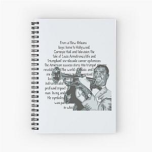 Louis Armstrong Portrait Spiral Notebook
