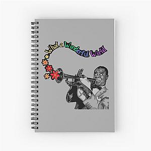 Louis Armstrong Portrait and Quote Spiral Notebook