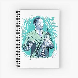 Louis Armstrong - An illustration by Paul Cemmick Spiral Notebook