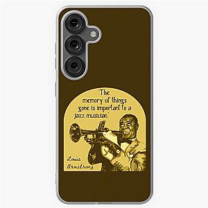 Louis Armstrong Portrait and Quote Samsung Galaxy Soft Case