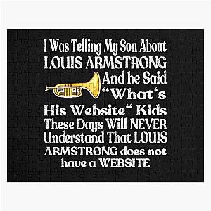 I was telling my son about Louis Armstrong jigsaw puzzle