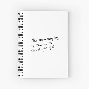 Louis Tomlinson Notebook - Louis Tomlinson handwriting do not give up Spiral Notebook