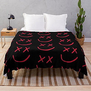 Louis Tomlinson Blanket - red Louis Tomlinson smiley logo  Throw Blanket RB0308