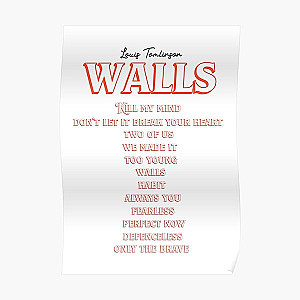 Louis Tomlinson Posters - Louis Tomlinson (Full Walls album) Poster RB0308