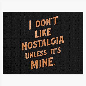 Mens My Favorite Lou Reed I Like Nostalgia Unless Its Mine Music Gifts Jigsaw Puzzle