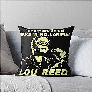 Lou Reed - Return of the Rock and Roll Animal Throw Pillow