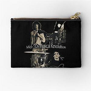 Mid'70s Musical Revolution, Lou Reed, Patti Smith, David Bowie, Brian Eno Zipper Pouch