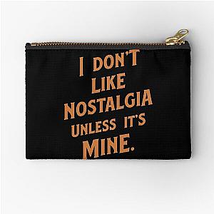 Mens My Favorite Lou Reed I Don'T Like Nostalgia Unless It'S Mine Gifts Music Fans Zipper Pouch