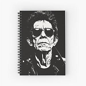 Monochrome Lou Reed Urban Portrait Spiral Notebook