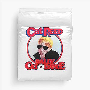 Cat Lou Reed Duvet Cover