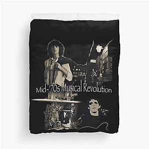 Mid'70s Musical Revolution, Lou Reed, Patti Smith, David Bowie, Brian Eno Duvet Cover