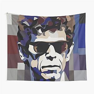 Velvet Underground Lou Reed Abstract Cubism Vector Art Tapestry