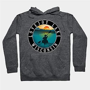 Lovejoy Lake Wisconsin Kayaking Hoodie TP0509