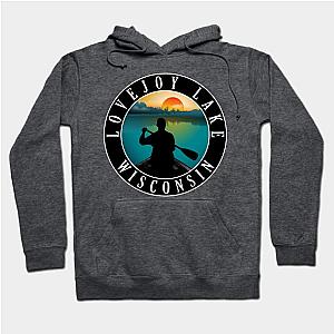 Lovejoy Lake Wisconsin Canoeing Hoodie TP0509