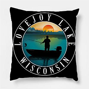 Lovejoy Lake Wisconsin Fishing Pillow TP0509