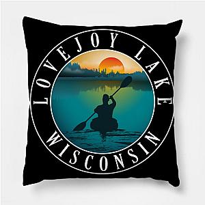 Lovejoy Lake Wisconsin Kayaking Pillow TP0509