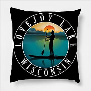 Lovejoy Lake Wisconsin Paddleboarding Pillow TP0509