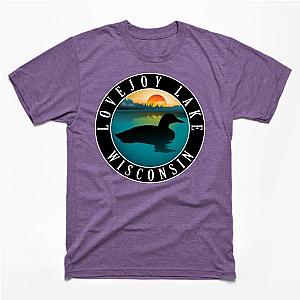 Lovejoy Lake Wisconsin Loon T-Shirt TP0509