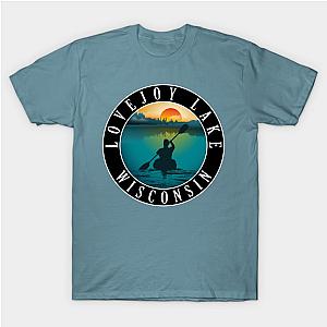 Lovejoy Lake Wisconsin Kayaking T-Shirt TP0509