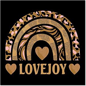 Graphic Lovejoy Name Flowers Retro Vintage Styles Poster TP0509