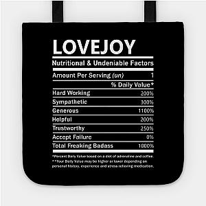 Lovejoy Name T Shirt - Lovejoy Nutritional and Undeniable Name Factors Gift Item Tee Bag TP0509