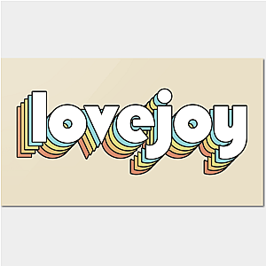 Lovejoy - Retro Rainbow Typography Faded Style Poster TP0509