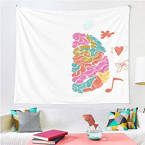 Love Joy Pebble Brain Tapestry Premium Merch Store