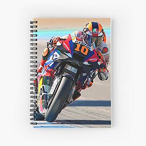 Luca Marini 2024 MotoGP motorcycle racing corners Spiral Notebook