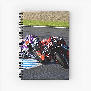 Maverick Vinales, Johann Zarco, Luca Marini and Fabio Quartararo racing during the 2022 Japanese GP