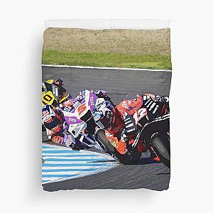 Maverick Viñales, Johann Zarco, Luca Marini and Fabio Quartararo racing during the 2022 Japanese GP